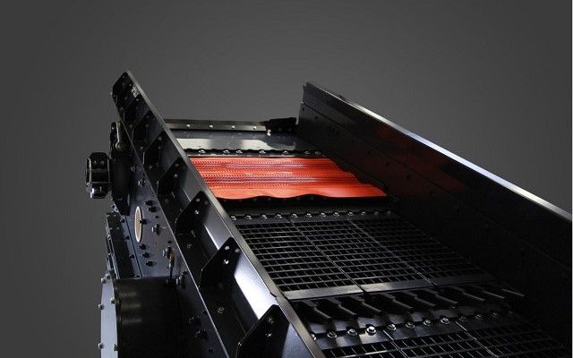 Flip-Flow cassette for mobile screening plant