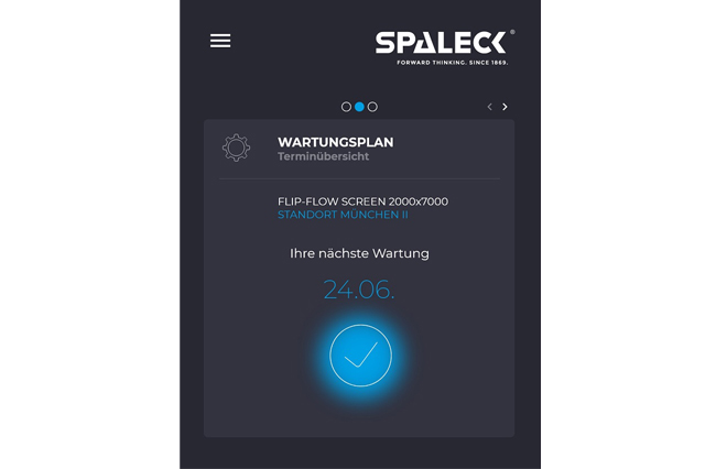 SPALECK CONNECT ermöglicht eine optimal geplante Wartung der eingesetzten Recyclingtechnik