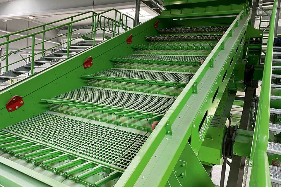 SPALECK Siebmaschine für Schredderschwerfraktion mit den Siebschnitten 0-30 mm, 30-60 mm und 60 - 120 mm
