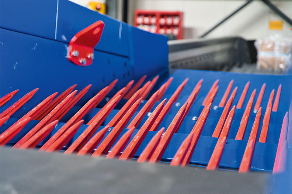 Fingersieb zur Vorabsiebung von MV-Schlacke und Rostasche von SPALECK