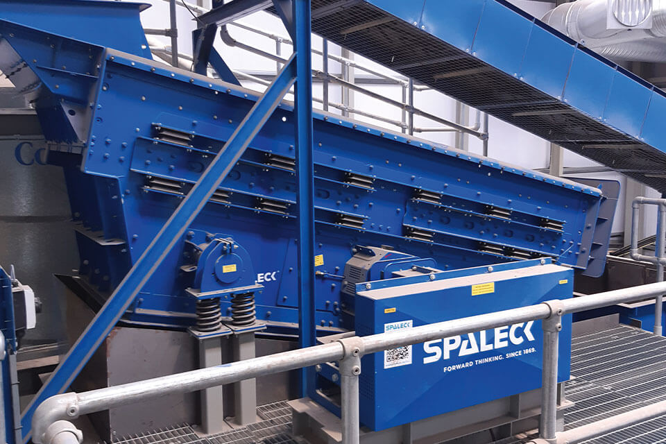 Siebanlage für die Feinsiebung von Kunststoff von SPALECK