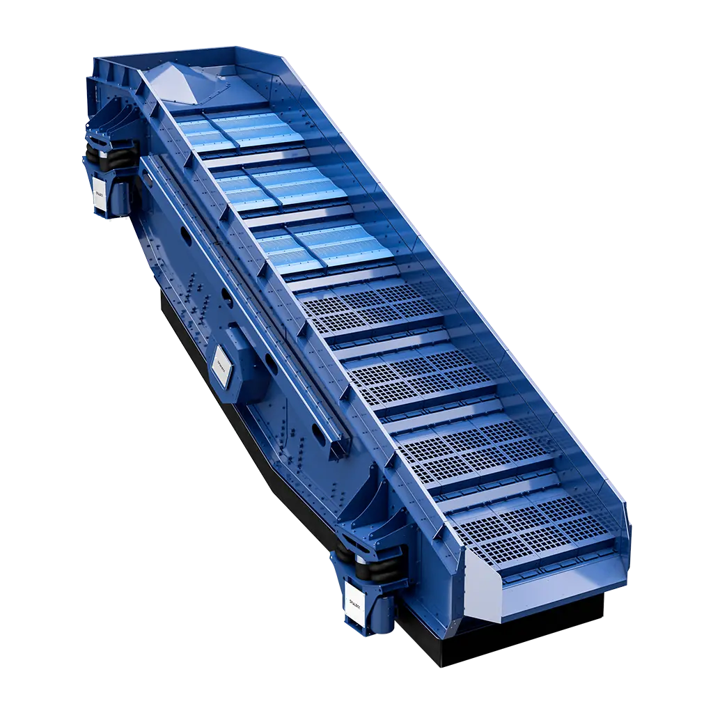 SPALECK recycling screen with interchangeable tension shaft cassettes as an example of the SPALECK ModularDESIGN+ concept