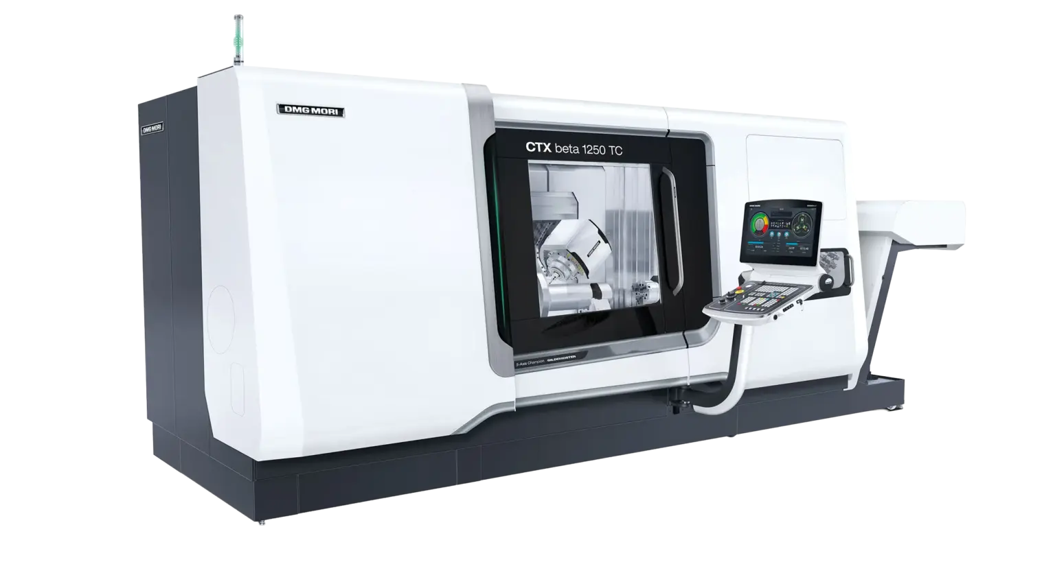 Rendering of a turning center in use at the contract manufacturer SPALECK