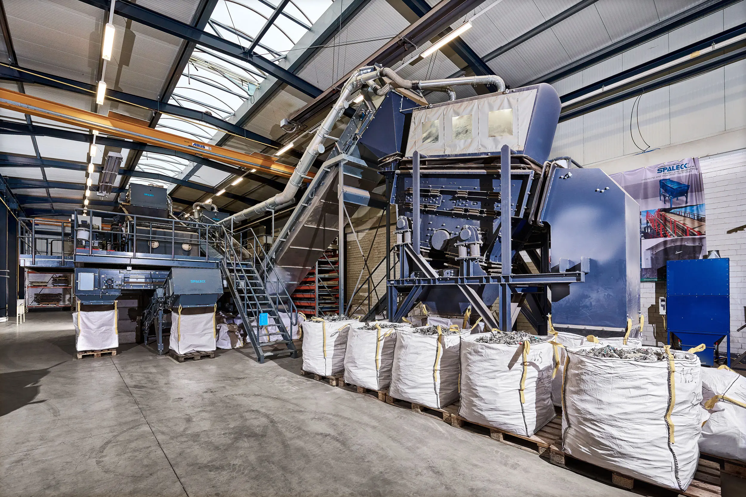 Test Center for Screening Machines and Recycling Technology at SPALECK, the manufacturer