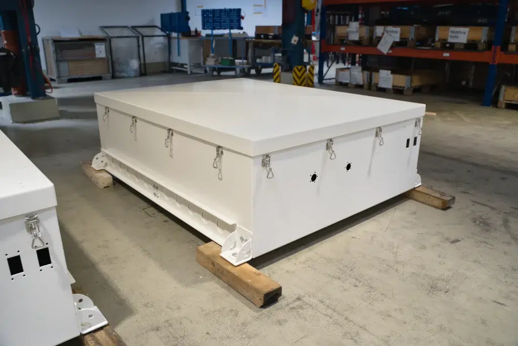 Large-scale welded assembly for large electric vehicles. Fully assembled unit, including installation at the SPALECK production facility.