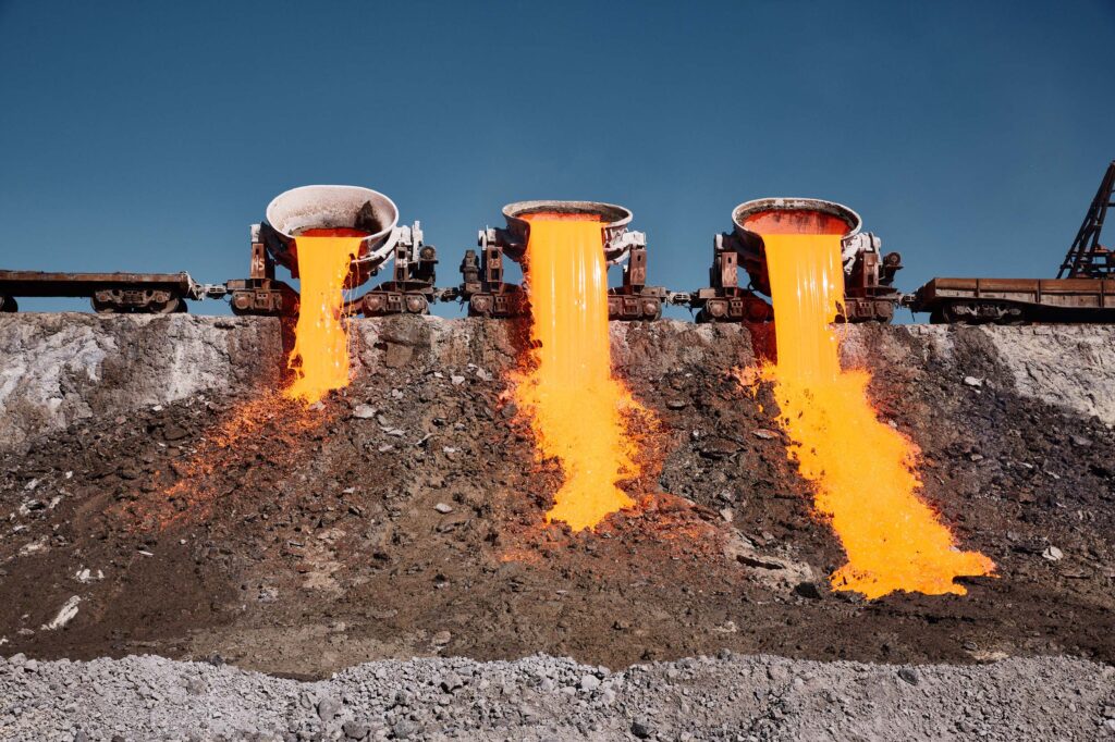 Steel mill slag for processing with Spaleck screening machines
